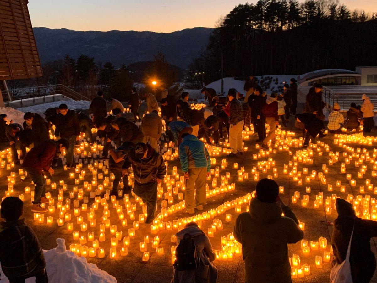 諏訪湖の水でつくった20,000個のアイスキャンドルが灯る！ 一夜限りの